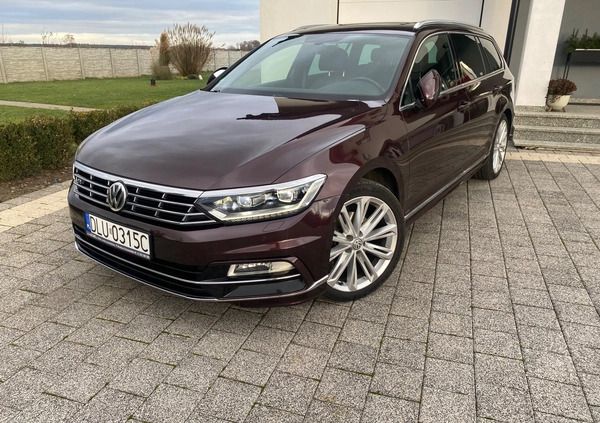 Volkswagen Passat cena 76000 przebieg: 195000, rok produkcji 2017 z Żmigród małe 154